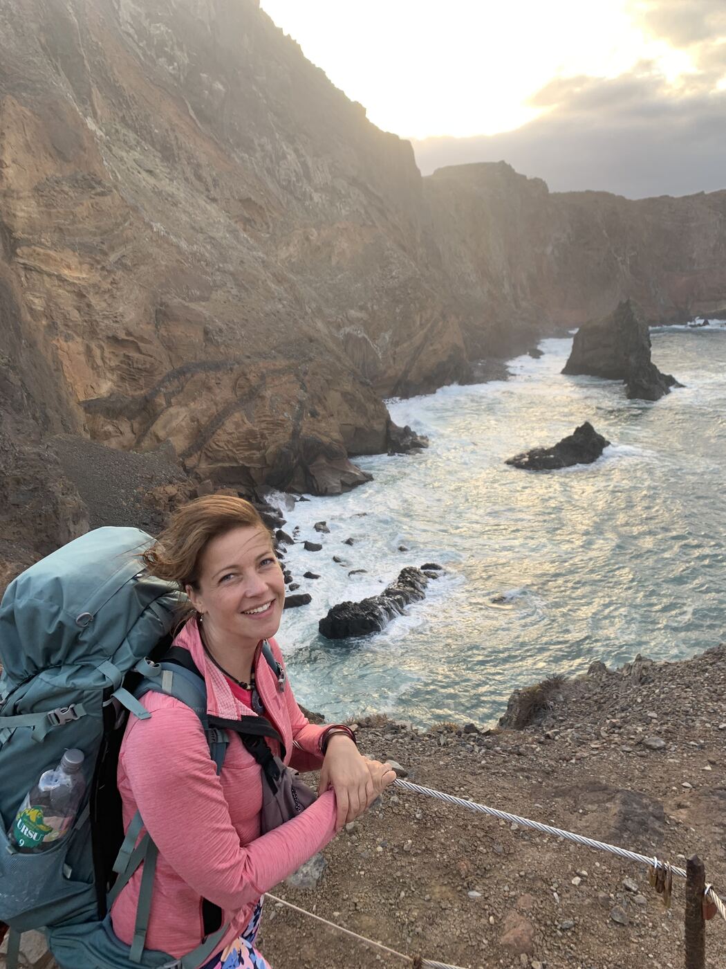 Klára Augustinová v přírodě.